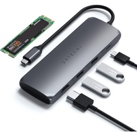 Satechi USB-C Hybrid Multiport Adapter mit SSD Steckplatz Space