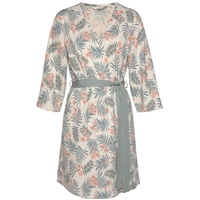 LASCANA Kimono in uni und Allover-Druck beige
