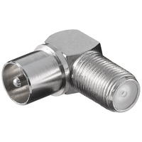 Goobay 12236 Winkeladapter: F-Buchse > Koax-Stecker 90°