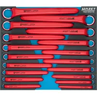 HAZET Ringschlüssel-Satz schutzisoliert 163-543/18 Außen-Doppel-Sechskant Profil 7 – 32
