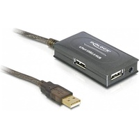 DeLock 10m Verlängerungskabel mit USB-Hub, 4x USB-A 2.0, USB-A