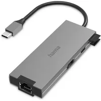 Hama Multiport, 5 Ports 2X USB-A, USB-C Dockingstation Passend