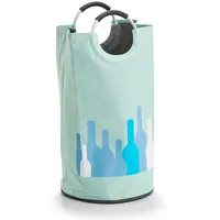Zeller Flaschensammler m. Griffen, Polyester, mint