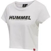 Hummel hmlLEGACY Cropped T-Shirt Damen white/black XL