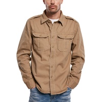 Brandit Textil Vintage Langarmhemd Camel 7XL
