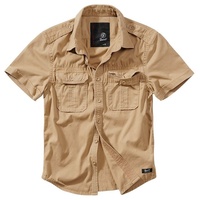 Brandit Textil Vintage Kurzarmhemd Camel 5XL
