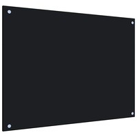 VidaXL Küchenrückwand Schwarz 80 x 60 cm Hartglas
