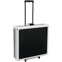 Roadinger CD-Case, schwarz, 200 CDs, mit Trolley