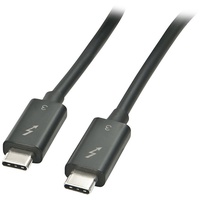 LINDY Thunderbolt 3 USB-C Kabel Schwarz