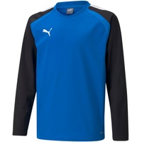 Puma teamLIGA Training Sweatshirt Kinder electric blue lemonade 140