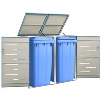 VidaXL Mülltonnenbox für 2 Tonnen 138 x 77,5 x