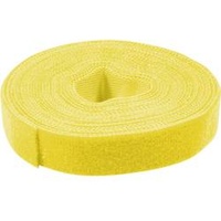 Value Klettband auf Rolle, 10mm, Gelb
