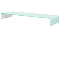 VidaXL TV-Aufsatz/Monitorerhöhung Glas Grün 110x30x13 cm