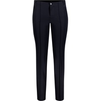 MAC Damen-Hose Slim Fit Anna Zip New in Dunkelblau-D40
