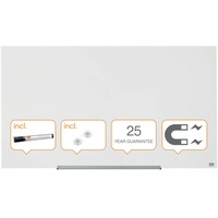 NOBO Whiteboard Widescreen 126,4 x 71,1 cm weiß Glas