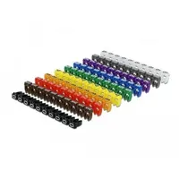 DeLock Kabelmarker Clips 0-9, farbig, 100-teilig