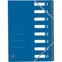 Oxford Ordnungsmappe Top File+ A4 8 Fächer 390g blau
