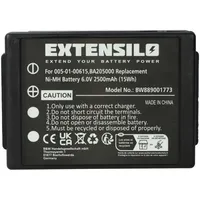 EXTENSILO Akku Ersatz für HBC 005-01-00615, BA205000, BA205030 für