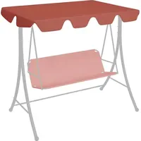 VidaXL Ersatzdach für Hollywoodschaukel Terracotta 188/168x145/110 cm