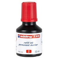 Edding T25 Permanentmarker Tintenflasche rot,