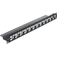 DeLock 24-Port 19“ Patchpanel 24 Port abgestuft,