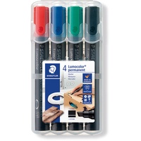 Staedtler Lumocolor Permanentmarker 350 sortiert, 4er-Set (350 WP4)