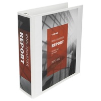 Veloflex 10 VELOFLEX VELODUR® Präsentationsringbücher 4-Ringe weiß 8,5 cm