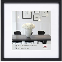 Walther design Walther Kunststoffrahmen Steel Style ES330B 30x30cm schwarz
