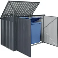 [en.casa] Mülltonnenbox Grebin für 2 Tonnen 240 L Mülltonnenverkleidung