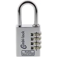 Burg Wächter 3651 Vorhängeschloss Combi 90 40 Chromo SB