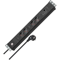 Brennenstuhl 1156057984 Main/Follow-Steckdosenleiste Schwarz