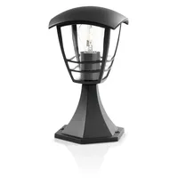 Philips Sockelleuchte Aluminium, 30,0 cm, E27, 15300 lm, Schwarz