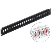 DeLock 43340 Patch Panel - Patch Panel - Schwarz