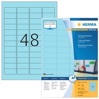 Herma Etiketten 4547 blau 45,7 x 21,2 mm