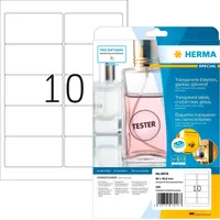 Herma Folienetiketten 8018 transparent 96,0 x 50,8 mm