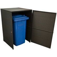Merxx Mülltonnenabdeckung 64 x 64 x 109 cm braun
