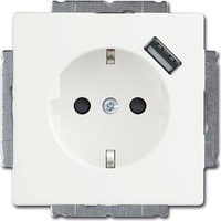 Busch-Jaeger Schuko/USB-Steckdose studioweiß matt 20 EUCBUSB-884
