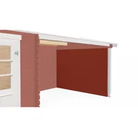 Lasita Maja Seitenwand 28mm, Grundmass 2950x1824, Schwedenrot rot