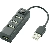 Renkforce Schnittstellen-Hub USB 2.0 Schwarz