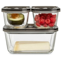 CASO Design CASO 1177 VacuBoxx Eco-Set Vakuum-Frischebehälter Transparent/Grau