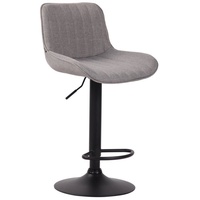 CLP Barhocker Lentini Stoff grau