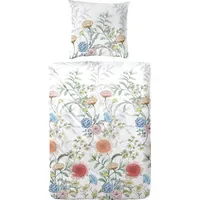 Primera Mako-Satin-Bettwäsche Gartenparty Blumen Bunt 135 x 200 cm