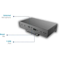 Grandstream GVC3212 HD Videokonferenzsystem, Konferenzgerät, Schwarz,