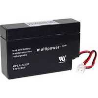 MultiPower Blei-Akku MP0,8-12JST Pb 12V 0,8Ah Kabel mit JST-Buchse