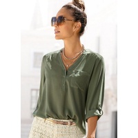 LASCANA Schlupfbluse Damen khaki Gr.40