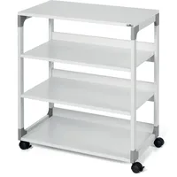 Durable System Multi Trolley 88 Bürowagen grau 4 Ebenen