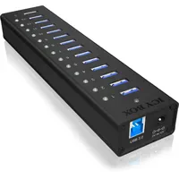 Icy Box aktiver 13-Port USB 3.0 Hub im Aluminium-Gehäuse