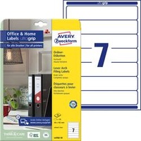 Avery Zweckform L4760-10 38 x 192 mm Papier Weiß