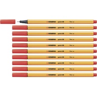 Stabilo point 88 Fineliner rot 0,4 mm, 10 St.