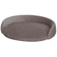 Nobby Starsystem Platte rund De Luxe mit Rand warmgrau